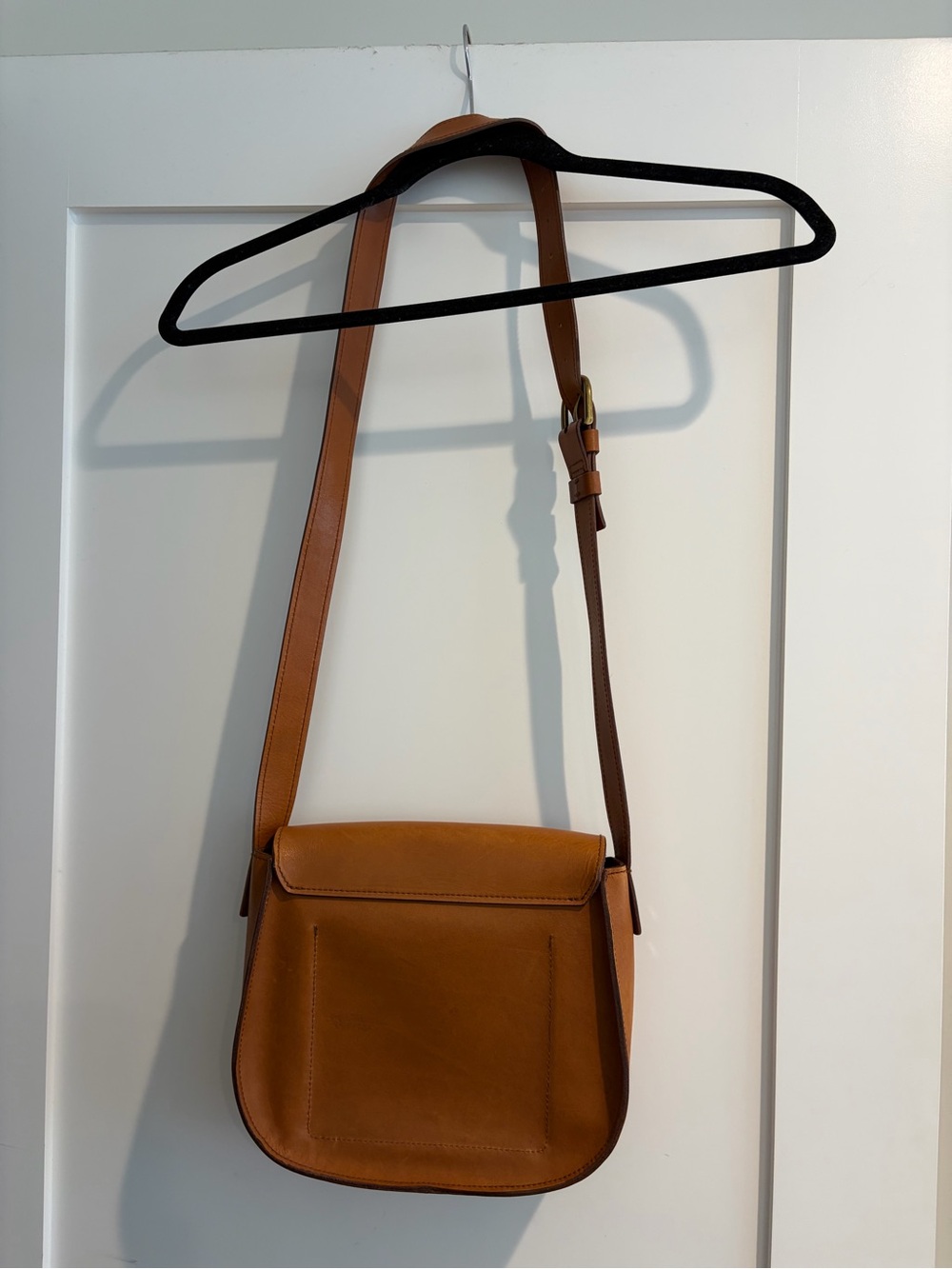 Madewell Cognac Leather Saddle Crossbody - Picture 3 of 6
